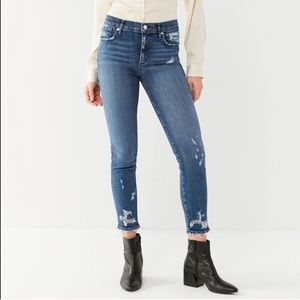 Agolde sophie distressed ankle crop jeans 29